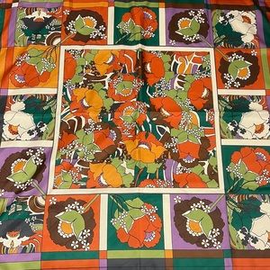 Zara Satin Effect printed square scarf/handkerchief